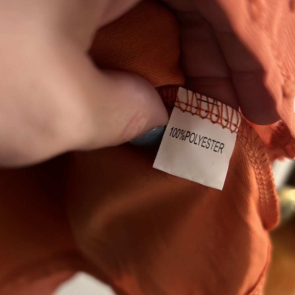 Long Sleeve Burnt Orange Dress - Picture 6 of 7